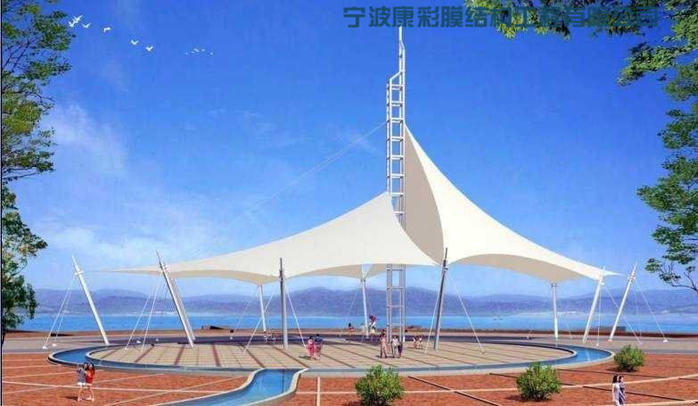 膜結構景觀棚 A-9