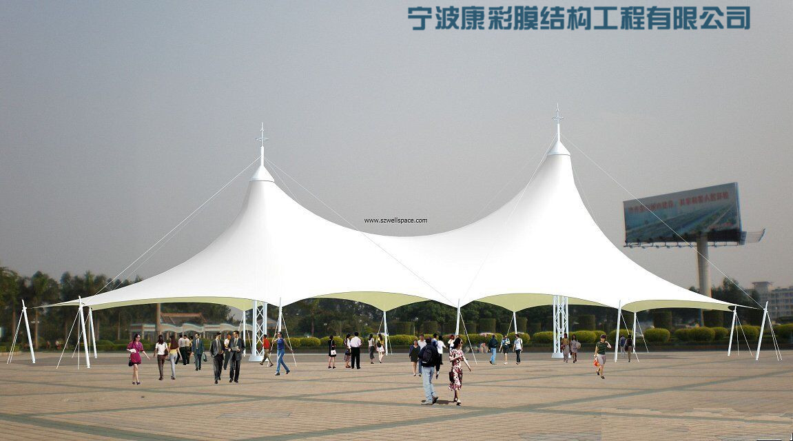 膜結構景觀棚 A-3
