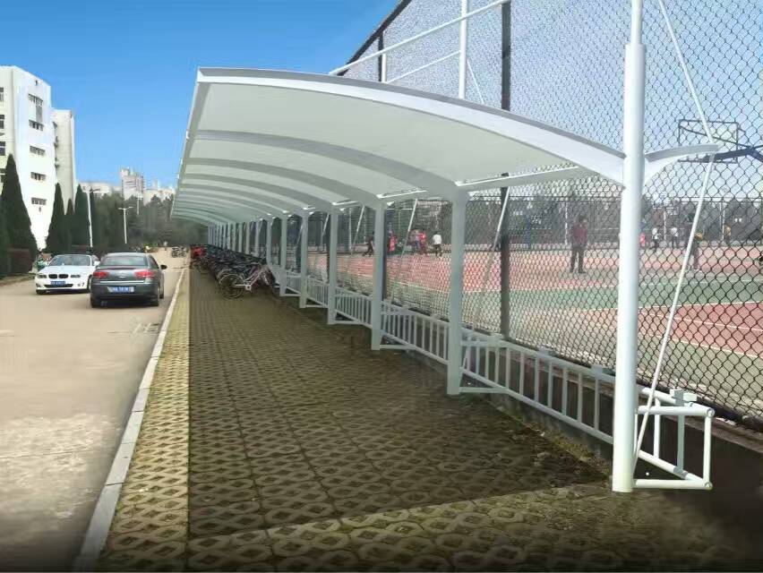 膜結構自行車棚003