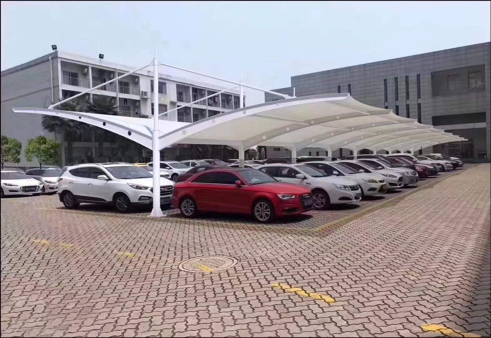 膜結(jié)構(gòu)停車棚圖片T-43
